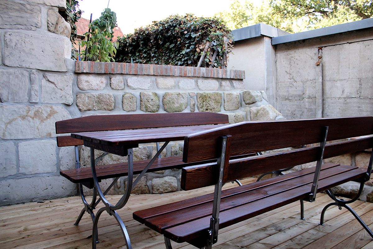 Ferienhaus Schlossblick - Terrasse